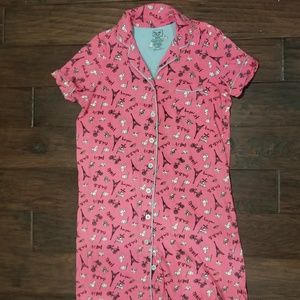 Pillow Talk Pink Sleep Shirt Size M